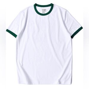 Zengjo Men’s Short-Sleeve Ringer Tee Size XL
